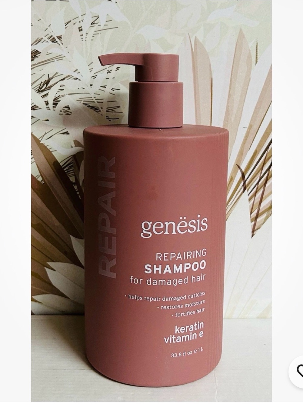genësis Repairing Shampoo for Damaged Hair - Rose Brown